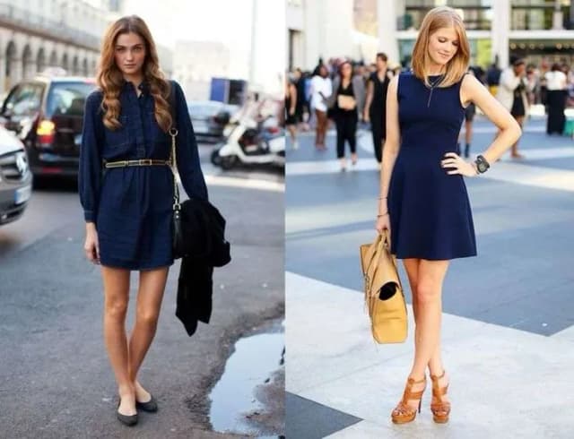 Los zapatos que arruinarían tu vestido azul marino y los mejores para combinar Los zapatos que arruinarían tu vestido azul marino y los mejores para combinar